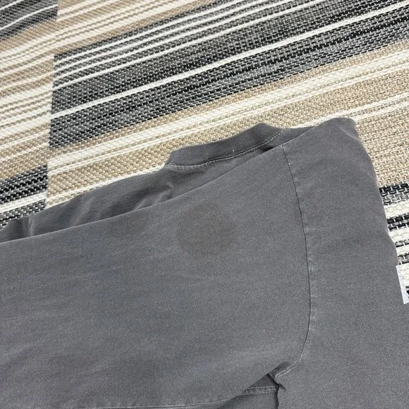 John Galt Brandy Melville Texas Shirt Women Large Gray Long Sleeve Casual UT - Picture 5 of 8